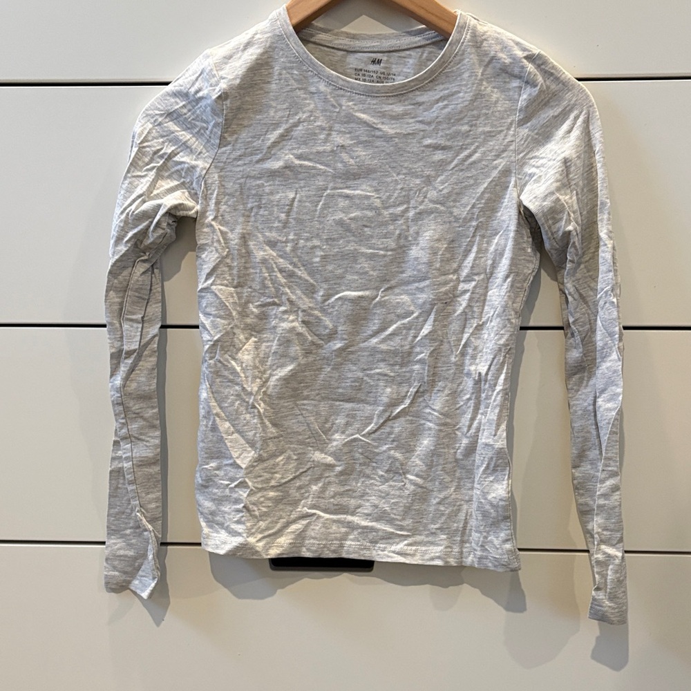 H&M Light Gray Knit Top